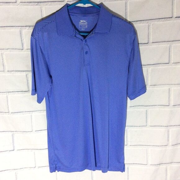 Slazenger Other - Slazenger Golf Polo Golf Shirt Blue stripe Size M